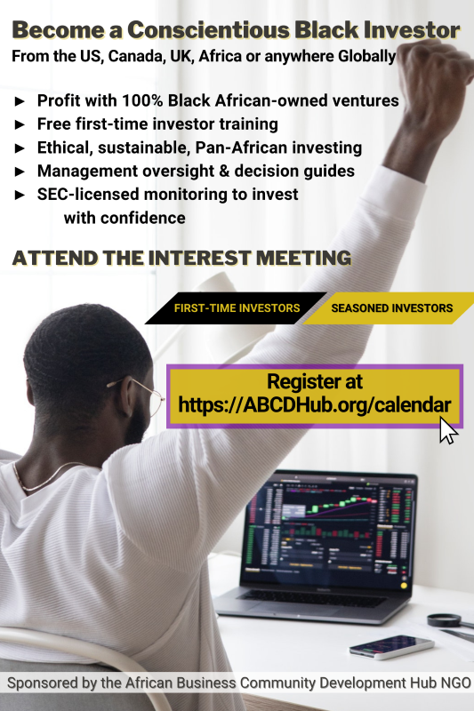 Read more about the article Becoming a Conscientious Black Investor (Interest meeting)